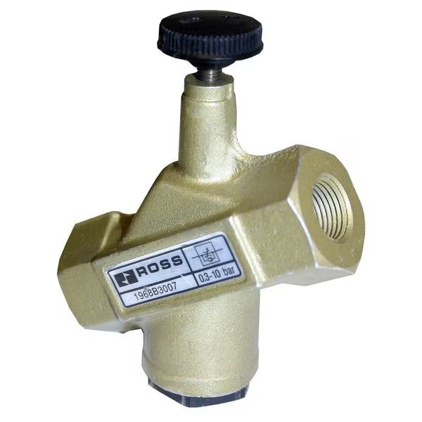 Flow Control Valve 19 Series, Standard Profile, High Capacity, Knob Adjustment, , Ross Controls, Mfr#: 1968B4017